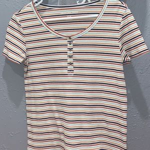 American Eagle short sleeve stripped